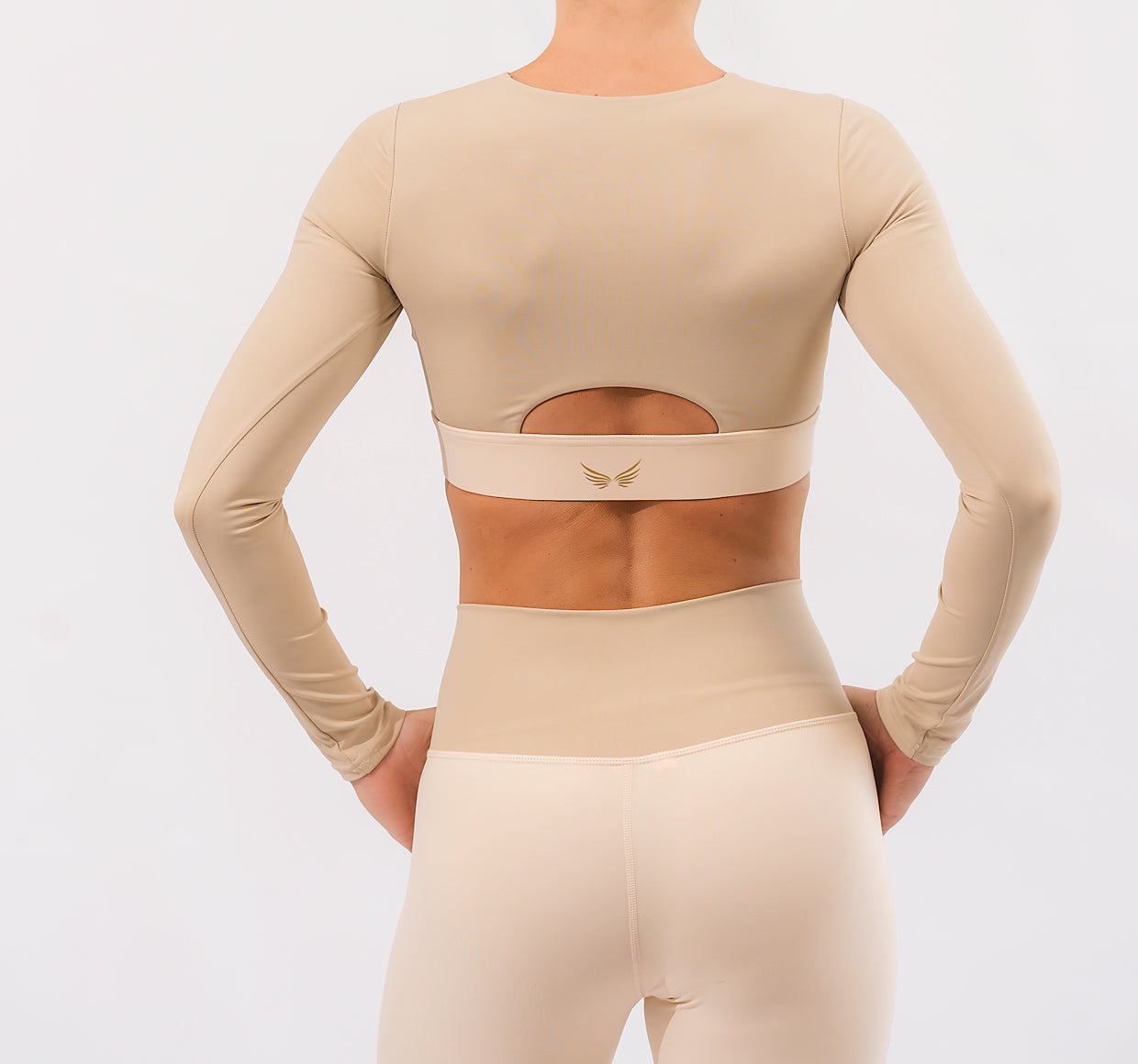 NKD V Zip up long sleeve - Nude