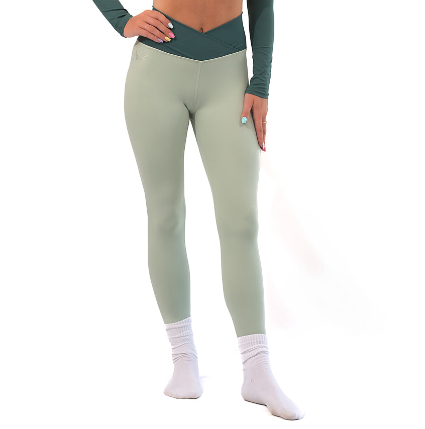 NKD V Leggings -Jade Green